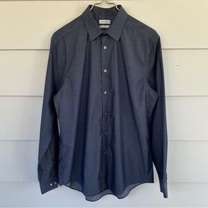 MENS Blue/Grey Button-Down Shirt